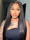Premium Human Hair Collection Straight 4X4 Lace Closure Wig